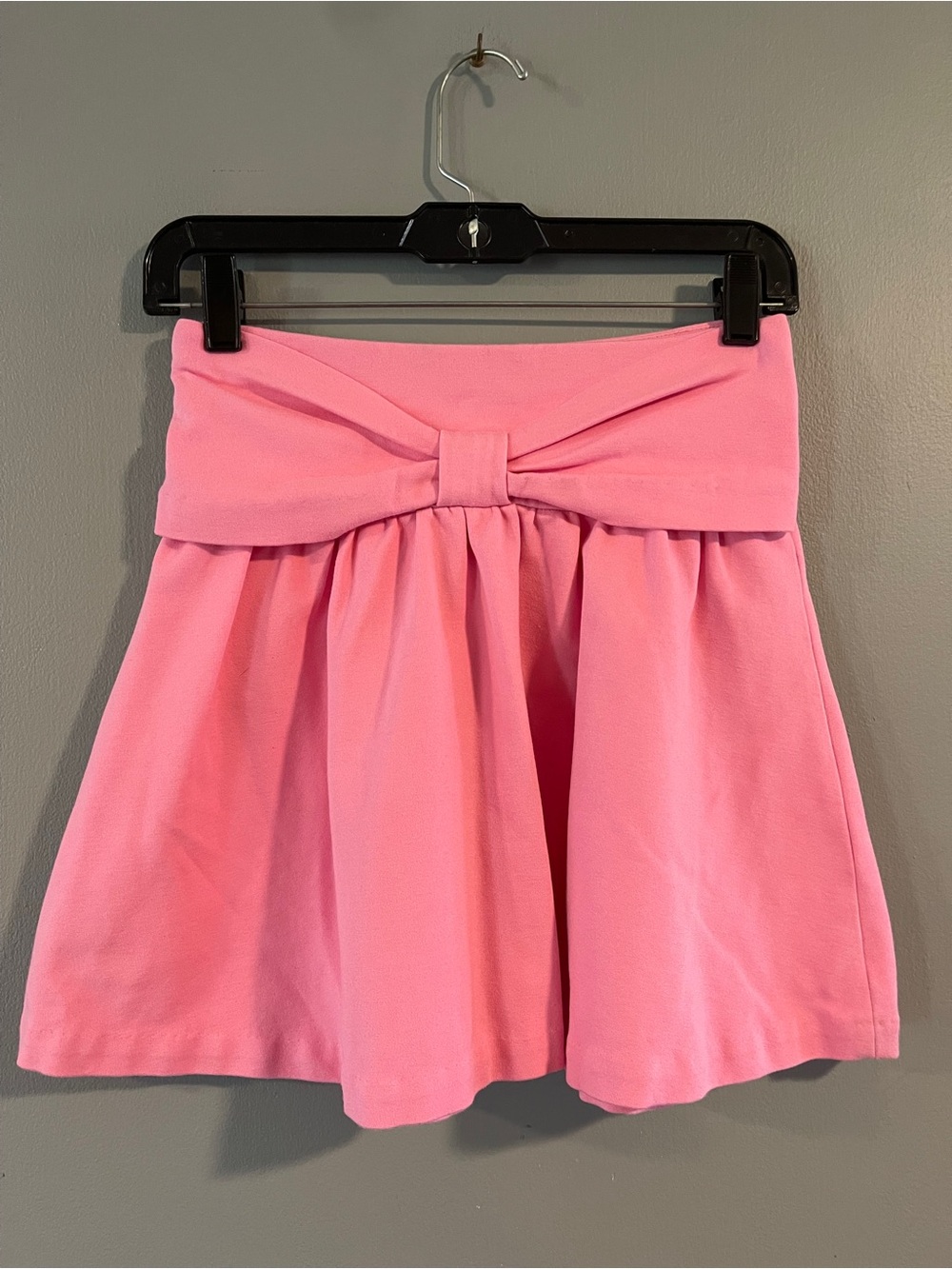 Kate Spade Pink Bow Skirt the Rules Flared Mini Skirt Party Cute Size L